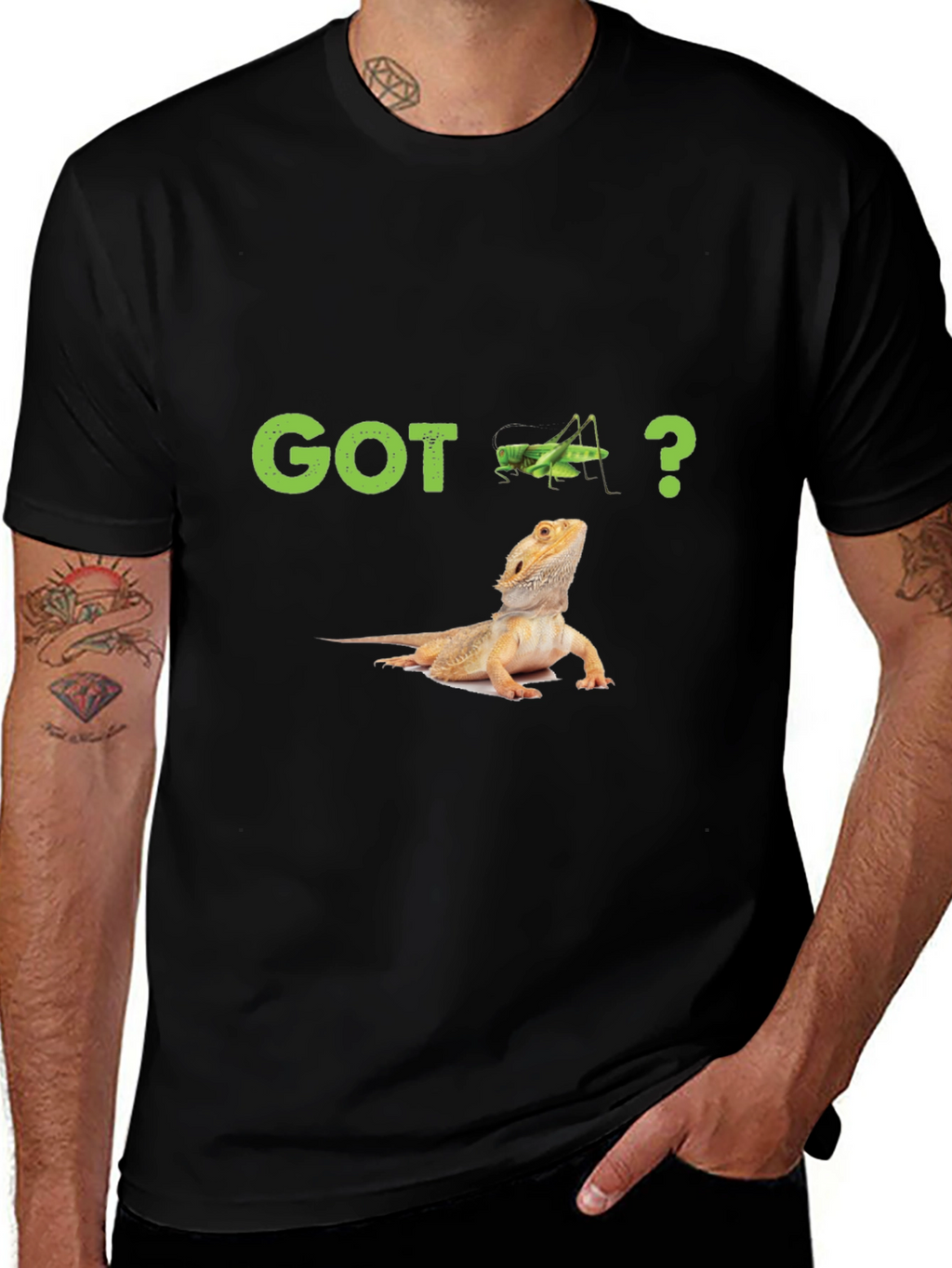 Got Grasshopper? Lizard Graphic T-Shirt