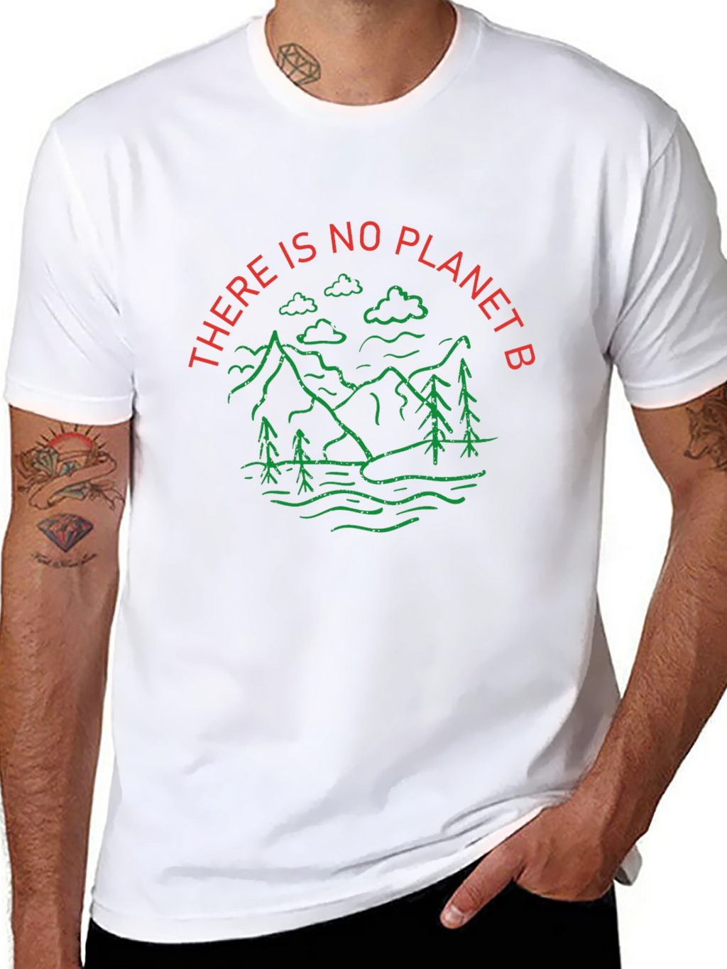 Eco-Friendly Graphic Tee - No Planet B