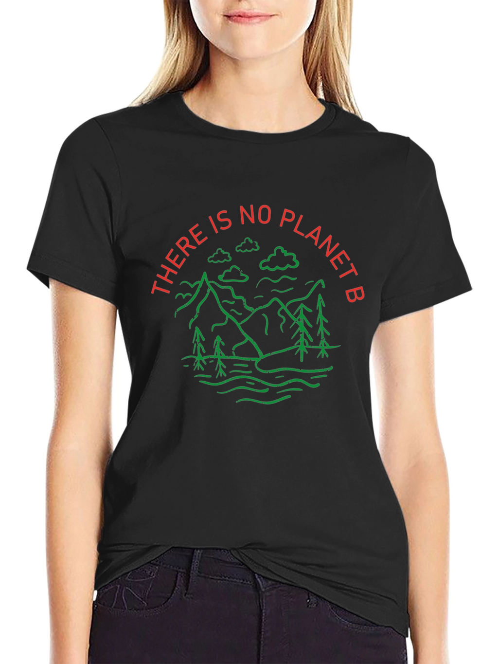Eco-Friendly Graphic Tee - No Planet B