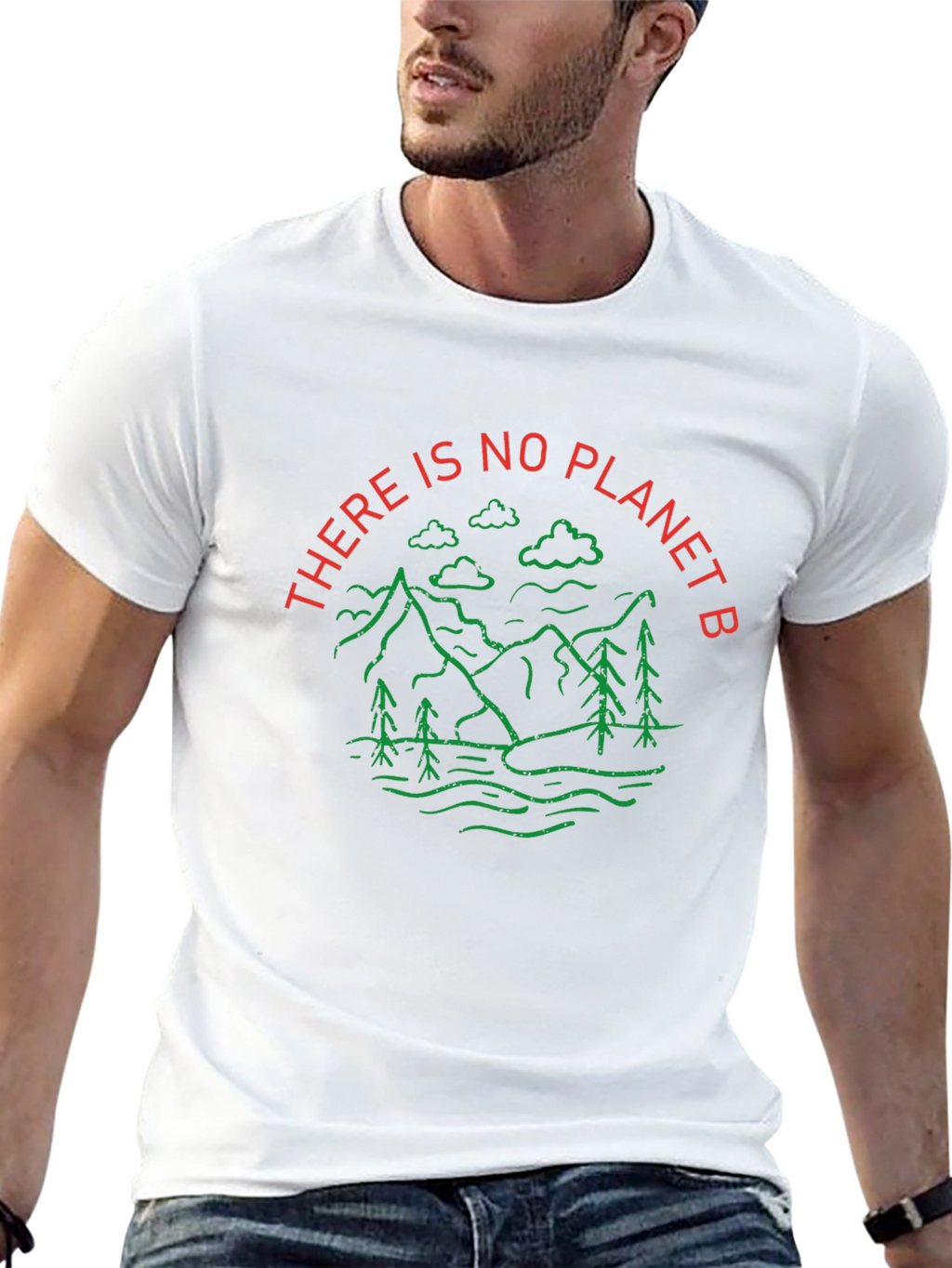 Eco-Friendly Graphic Tee - No Planet B