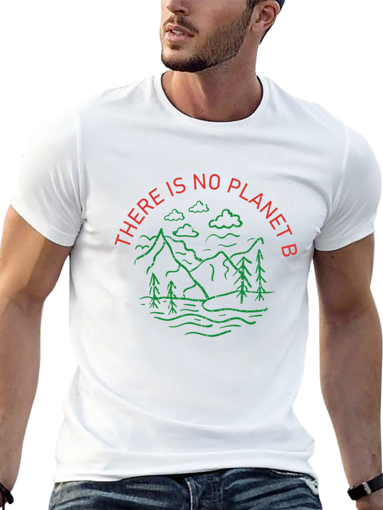 Eco-Friendly Graphic Tee - No Planet B