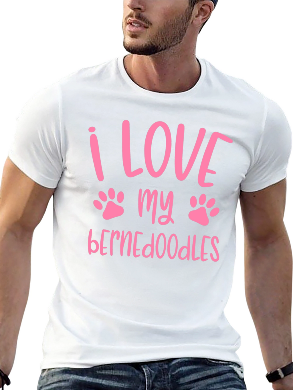 I Love My Bernedoodles Graphic T-Shirt