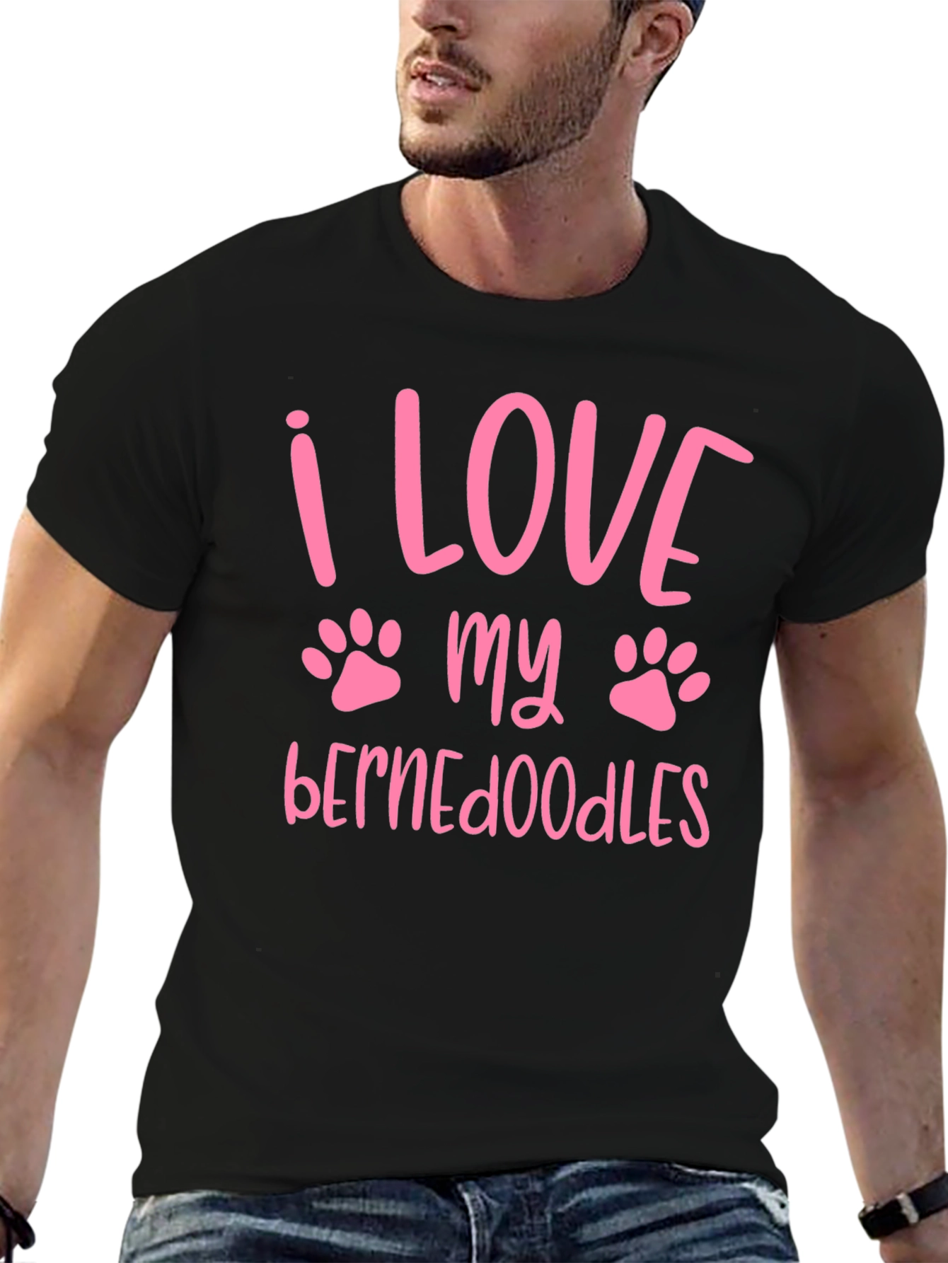 I Love My Bernedoodles Graphic T-Shirt