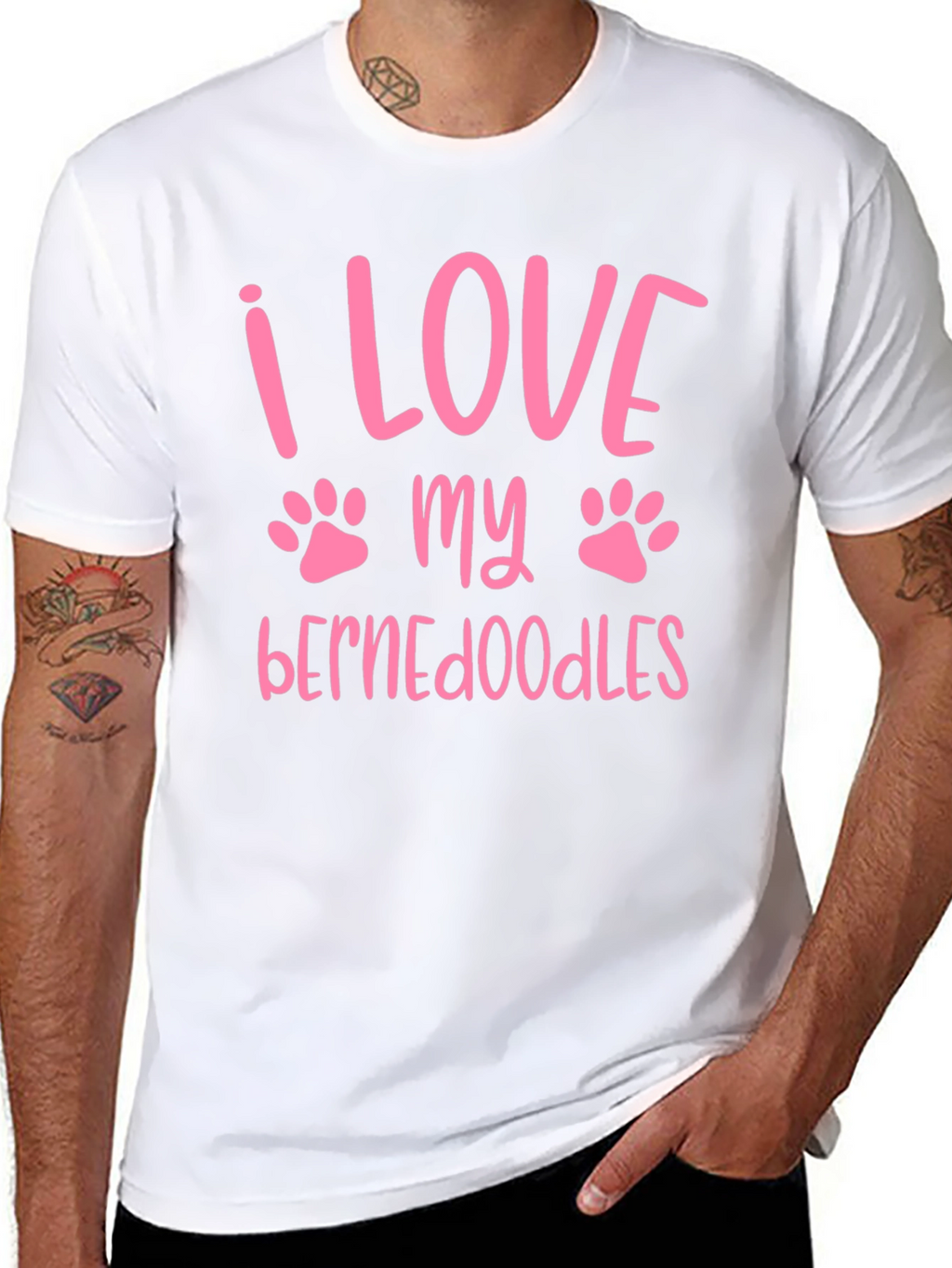 I Love My Bernedoodles Graphic T-Shirt