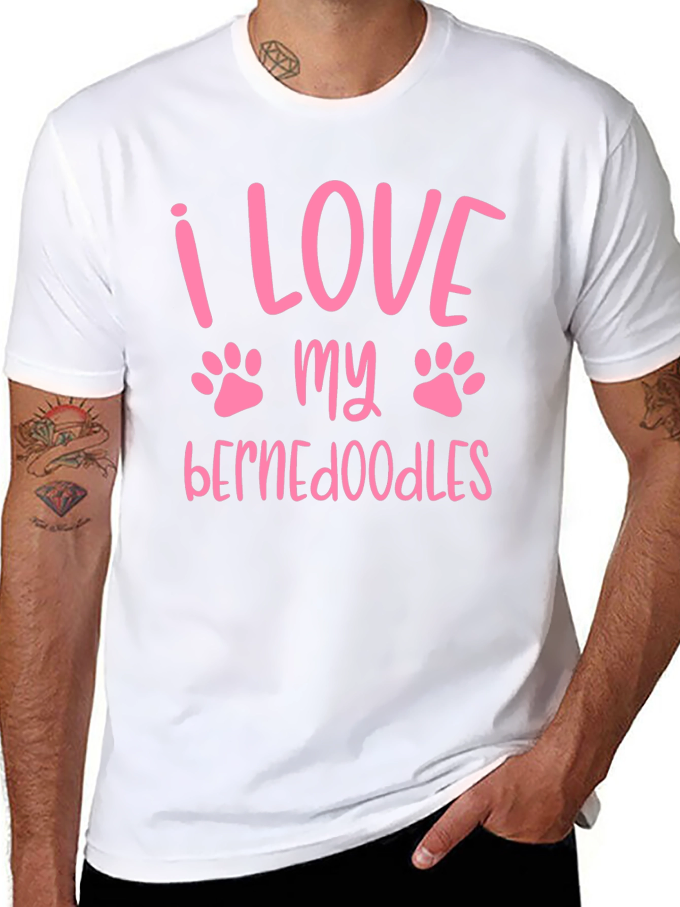 I Love My Bernedoodles Graphic T-Shirt