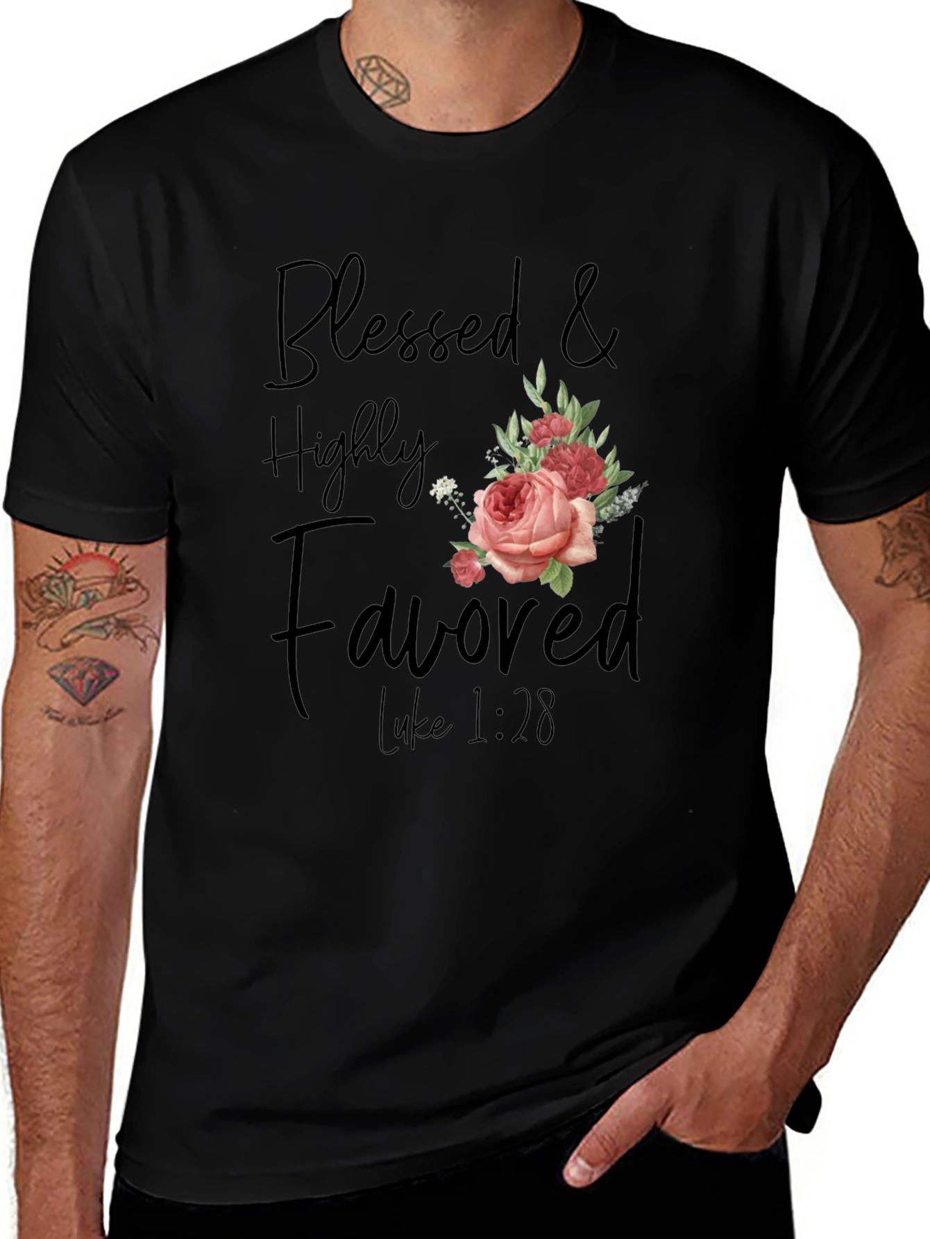 Blessed & Highly Favored Graphic Tee