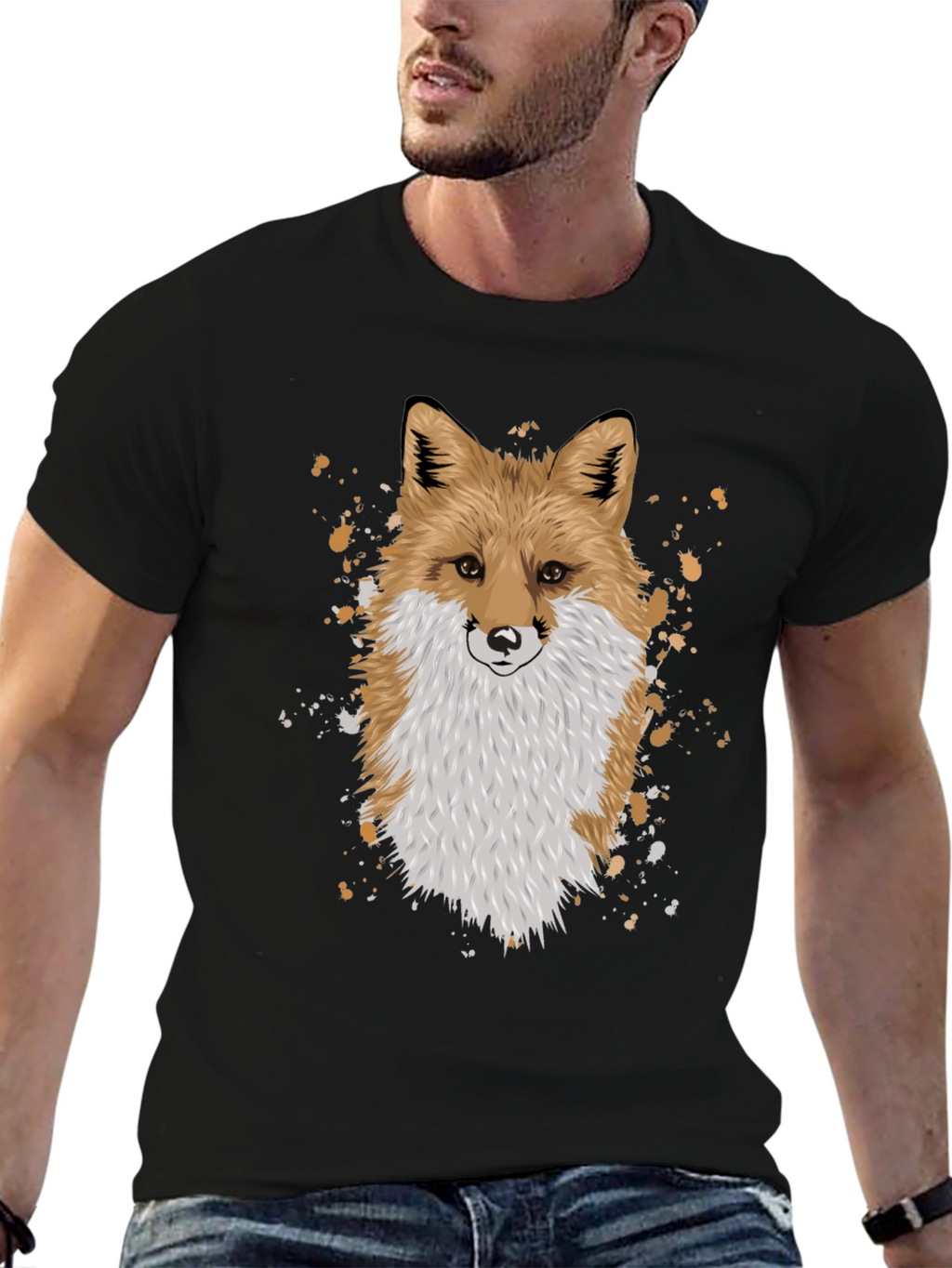 Fox Graphic Black T-Shirt