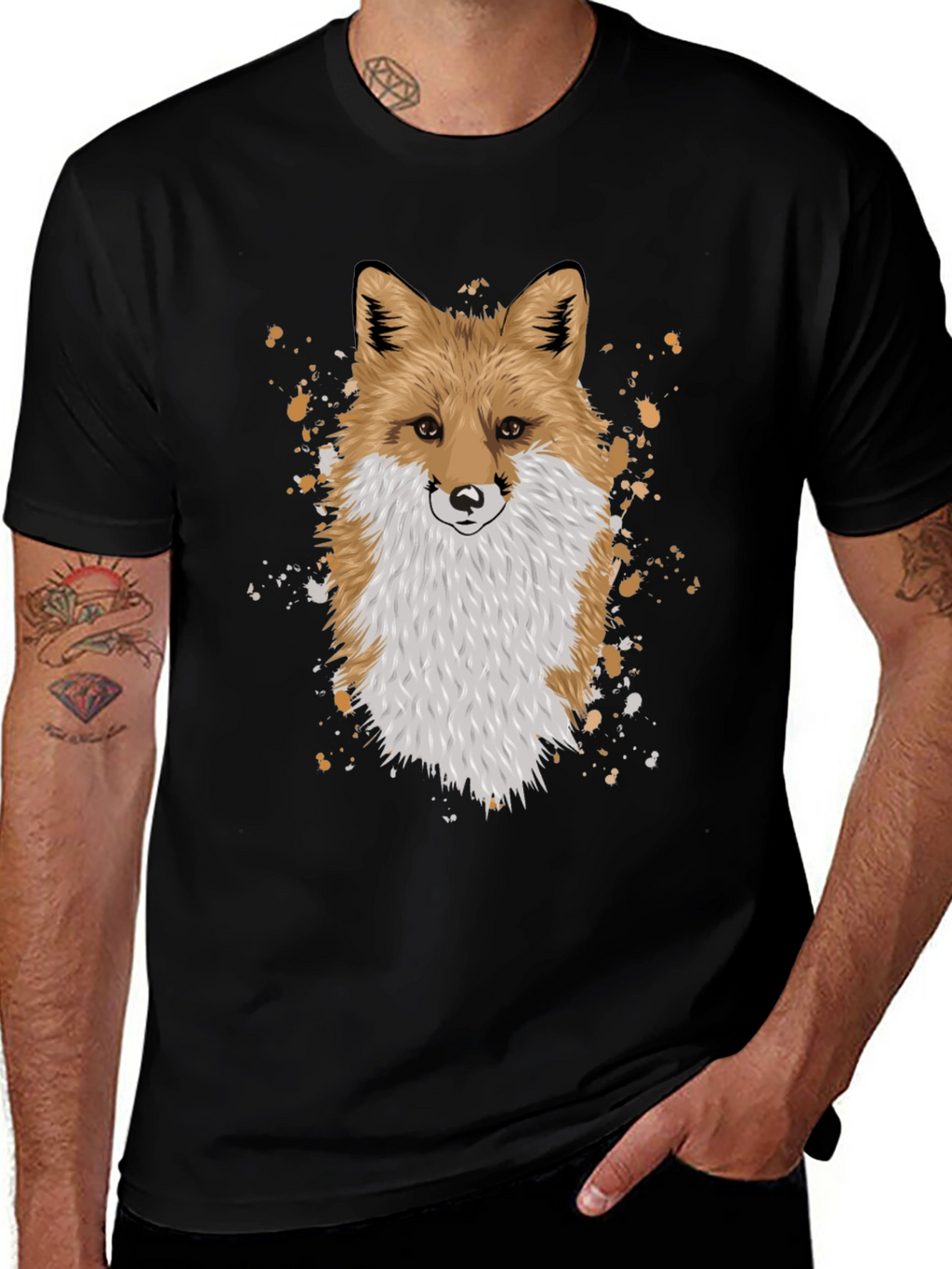 Fox Graphic Black T-Shirt