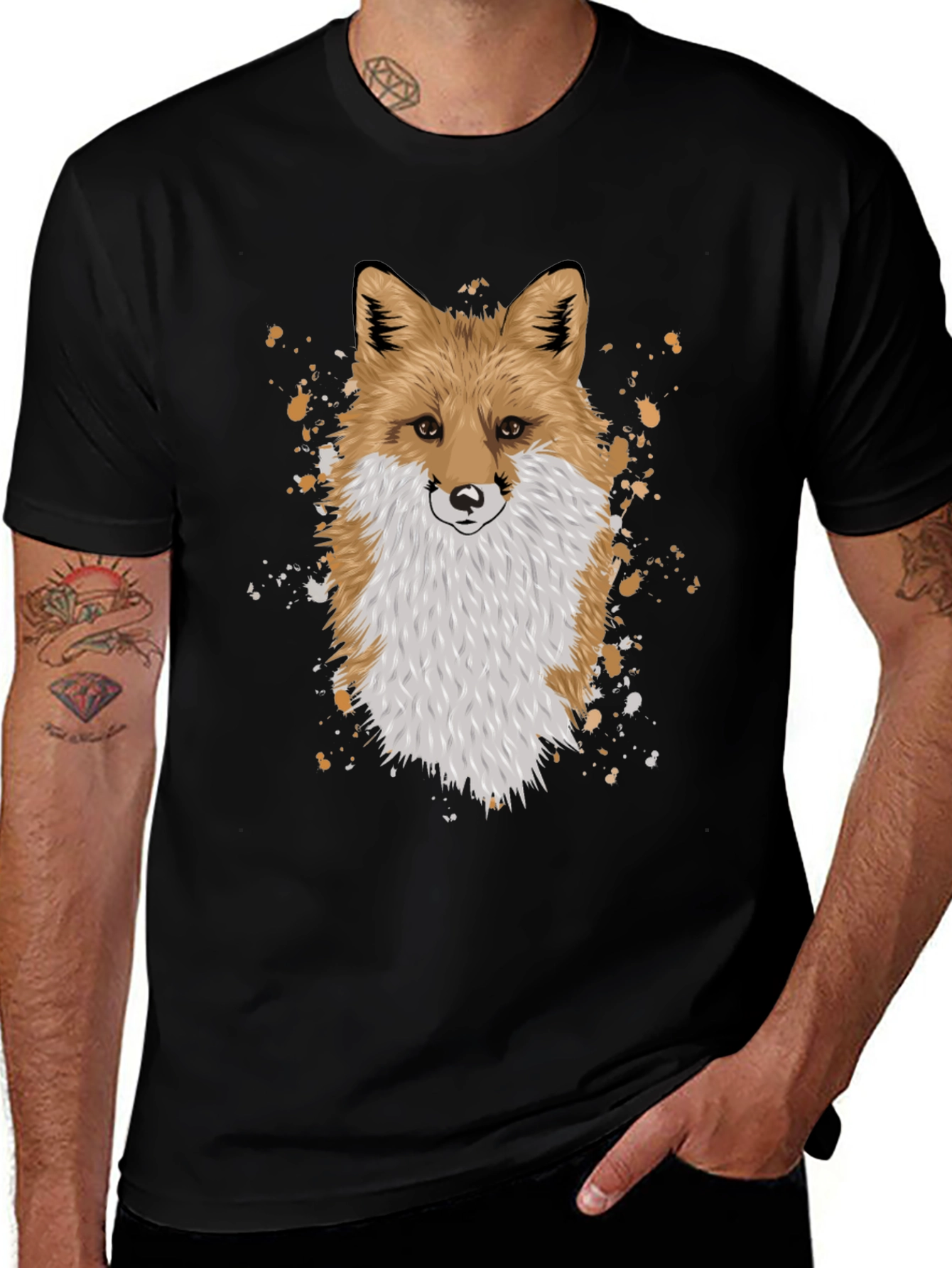 Fox Graphic Black T-Shirt