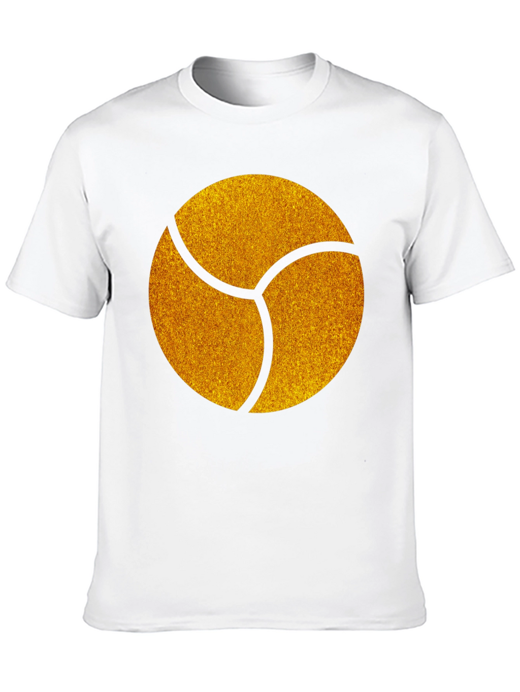 Graphic Tee - Gold Trefoil Design - Black