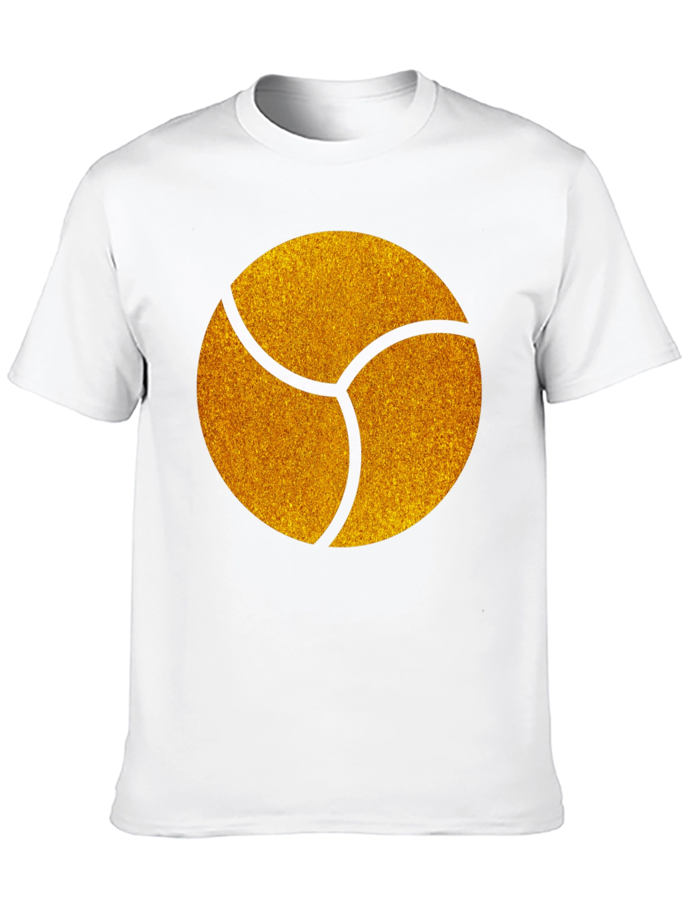 Graphic Tee - Gold Trefoil Design - Black