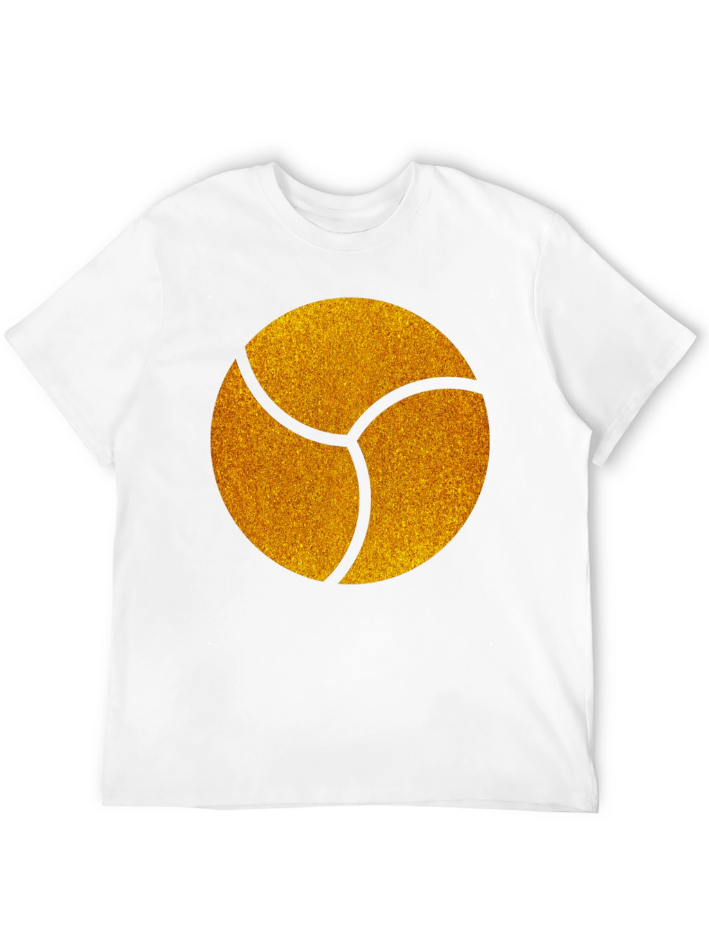 Graphic Tee - Gold Trefoil Design - Black