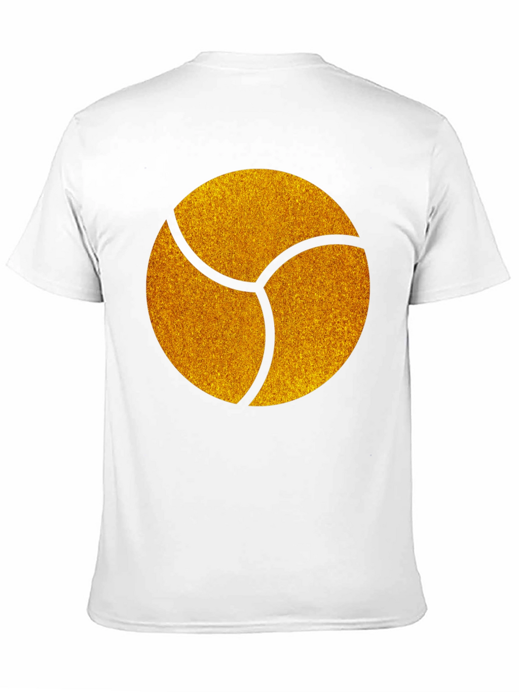 Graphic Tee - Gold Trefoil Design - Black