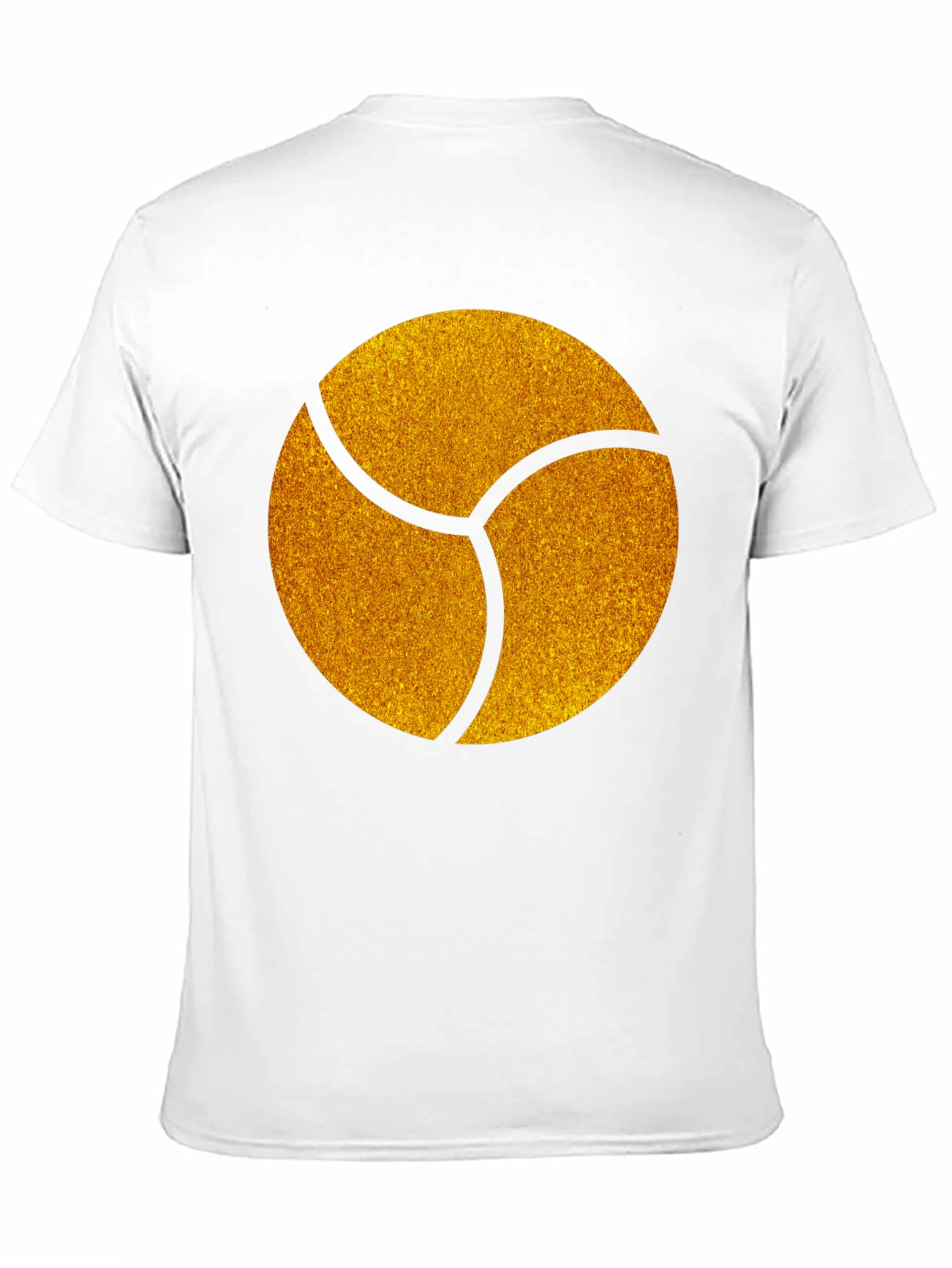 Graphic Tee - Gold Trefoil Design - Black