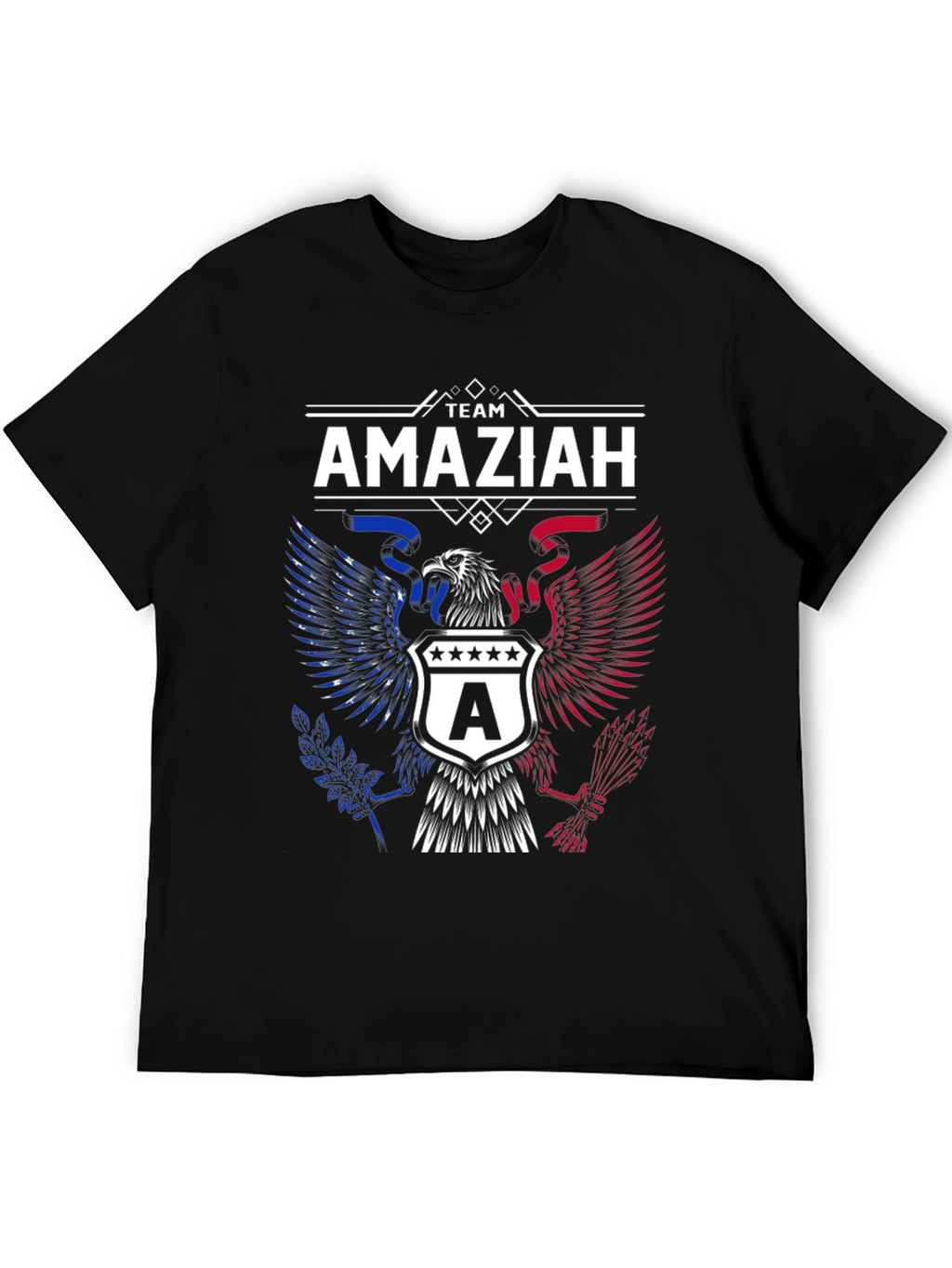 Team Amaziah T-Shirt | Patriotic Eagle Crest Design