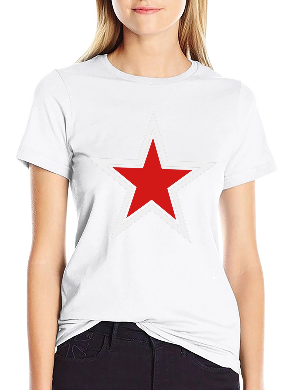 Red Star Graphic Black T-Shirt - Stylish Unisex Tee