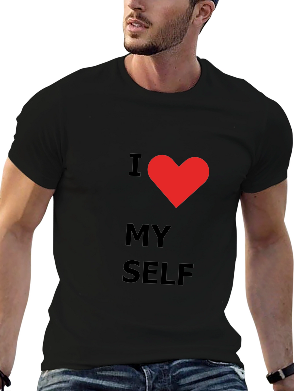 I Love Myself Graphic Tee - Black T-Shirt
