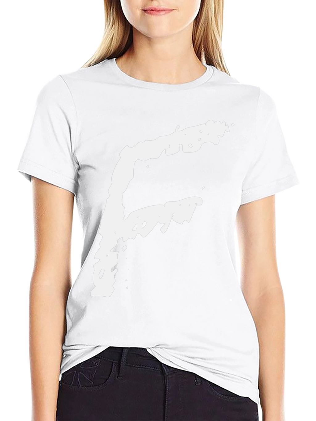 Bold Graphic Tee - White G Print on Black