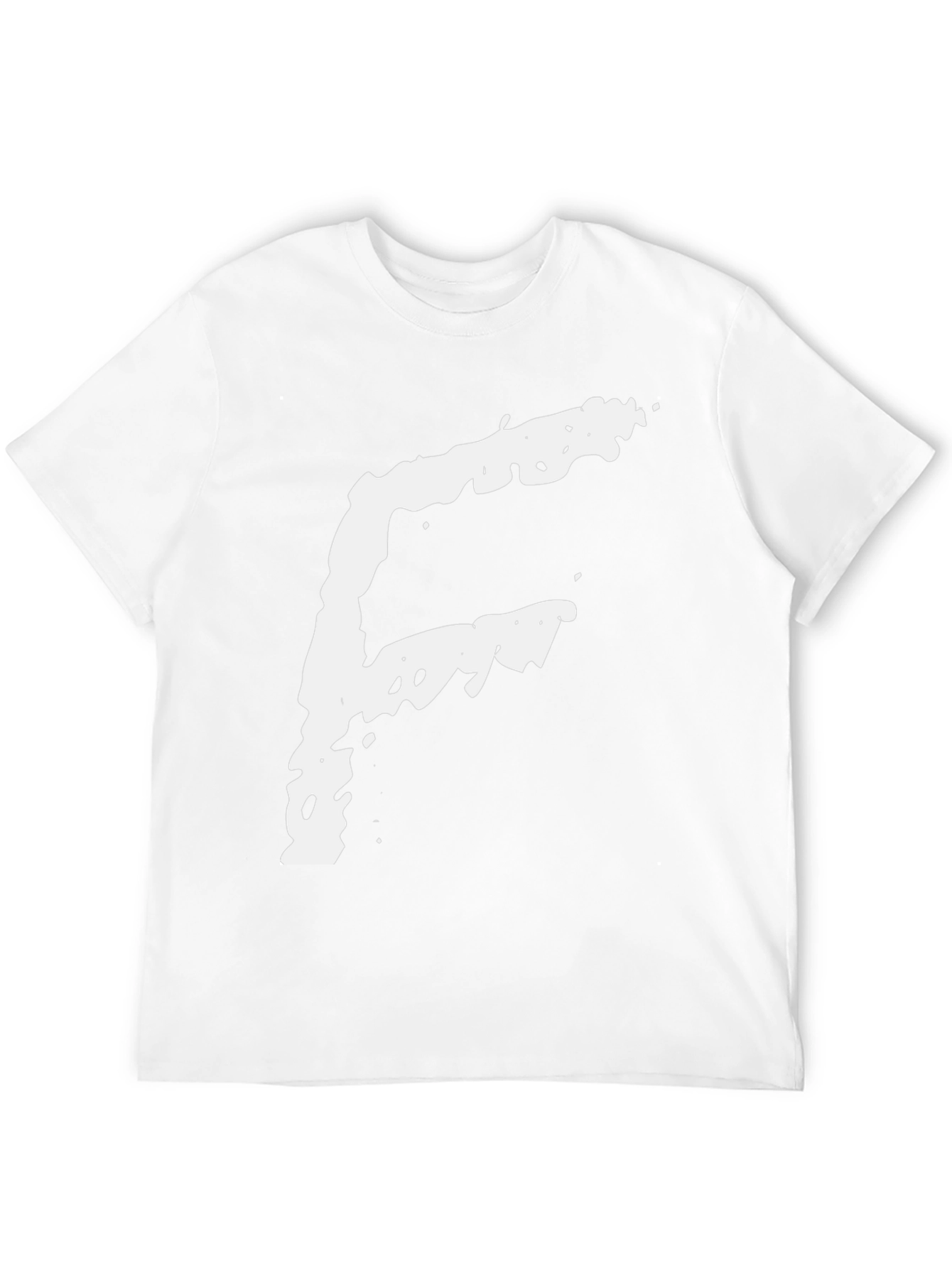 Bold Graphic Tee - White G Print on Black