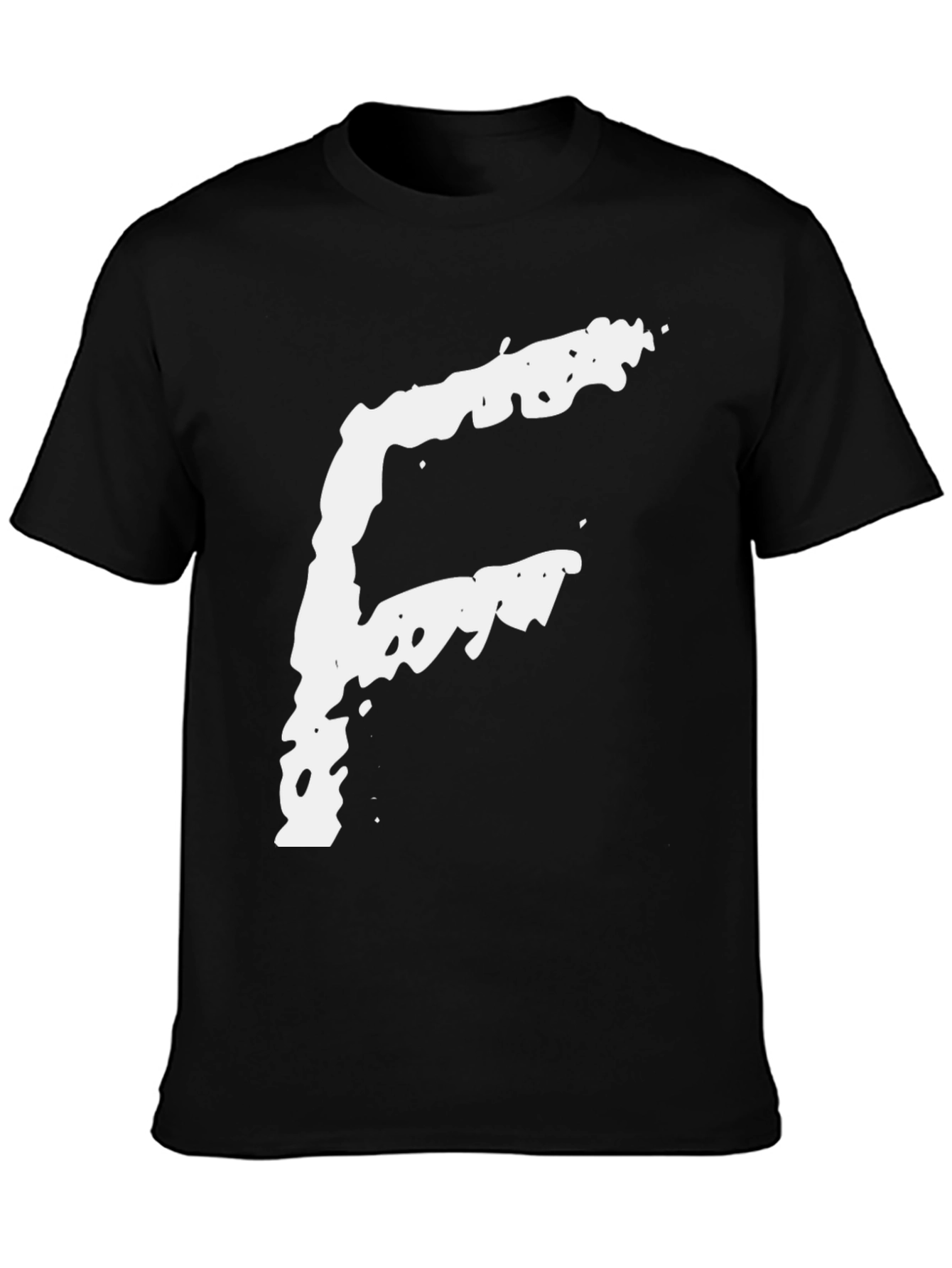 Bold Graphic Tee - White G Print on Black