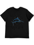 Get Lost in the Salt Air Black Graphic T-Shirt