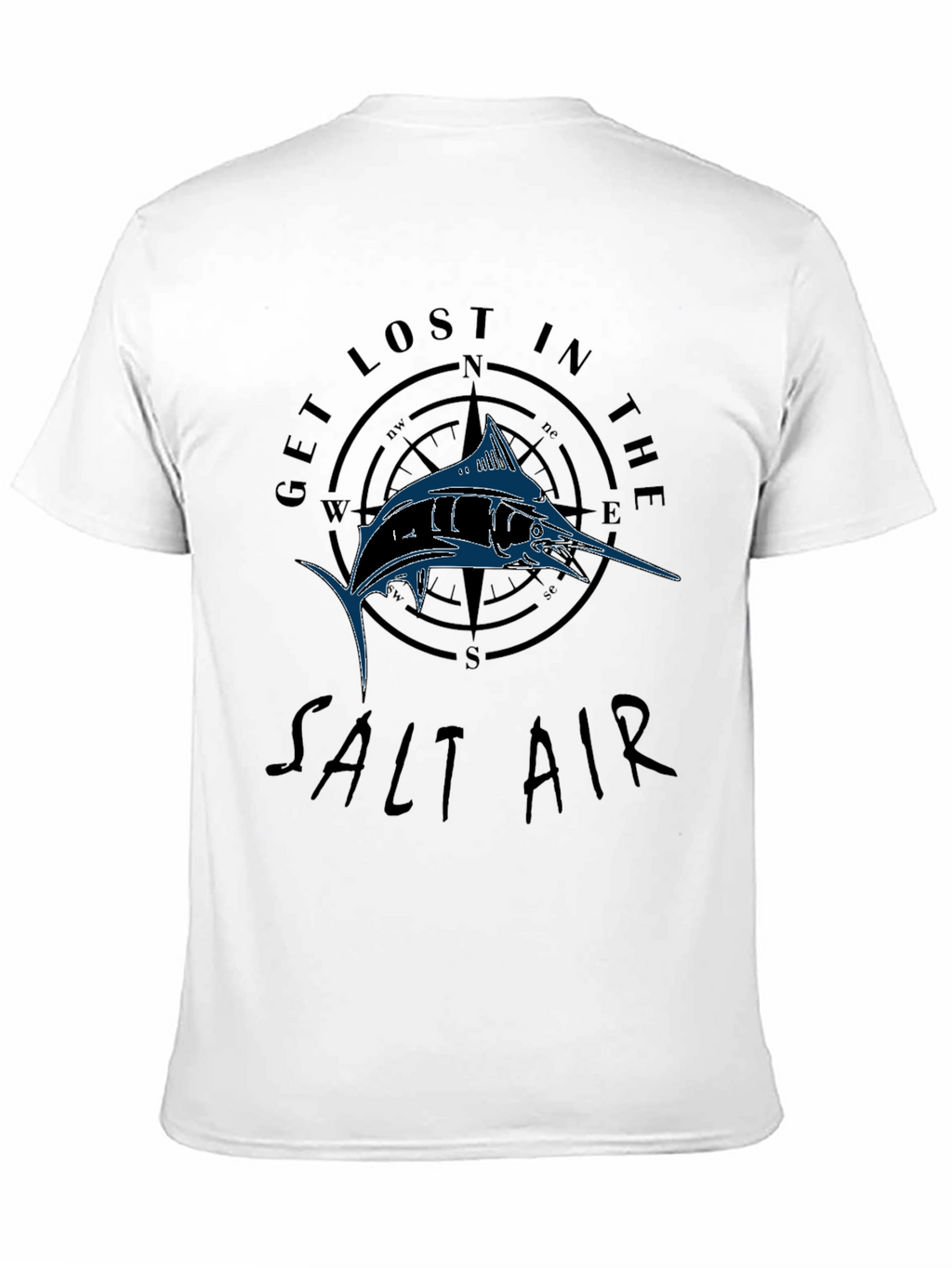 Get Lost in the Salt Air Black Graphic T-Shirt