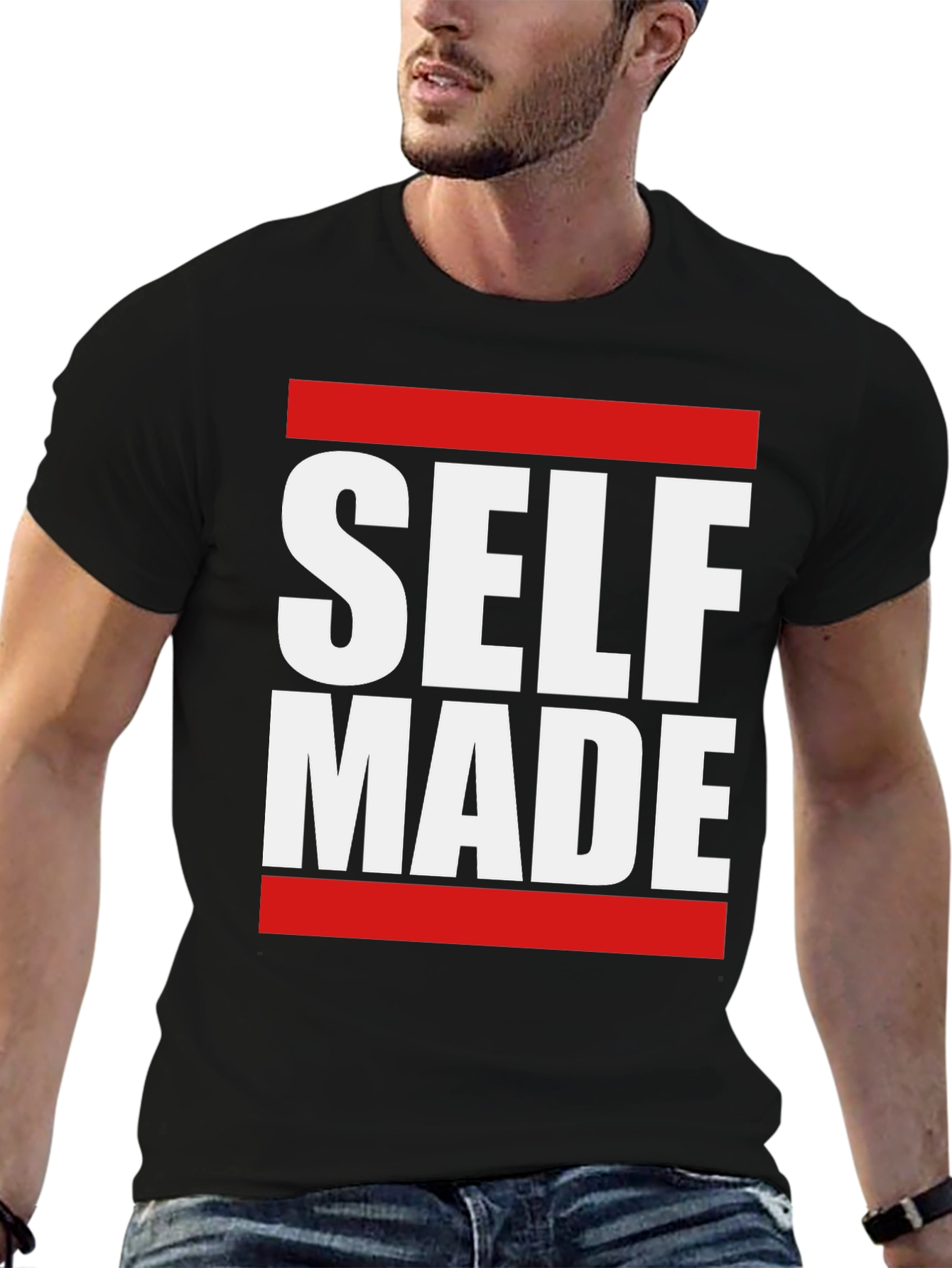 Self Made Graphic Tee - Black Short Sleeve