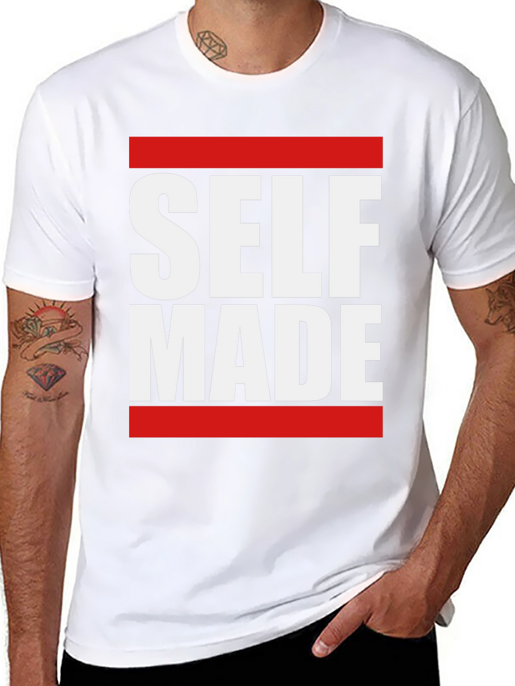 Self Made Graphic Tee - Black Short Sleeve
