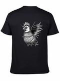 Edgy Chicken Graphic Tee - Black