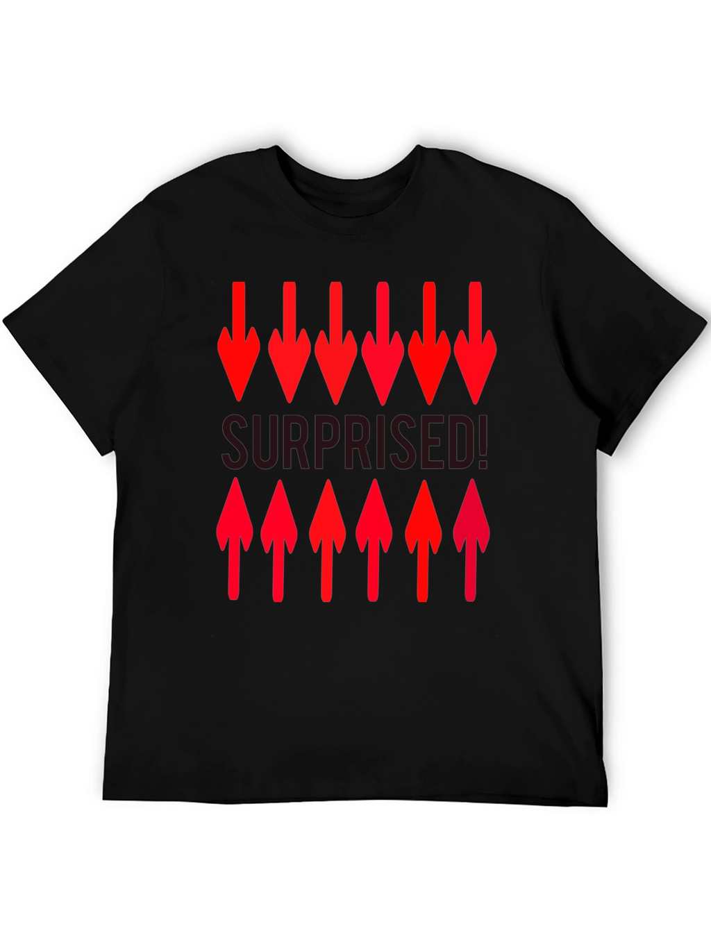 Surprised! Graphic Print Crew Neck T-Shirt