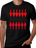 Surprised! Graphic Print Crew Neck T-Shirt