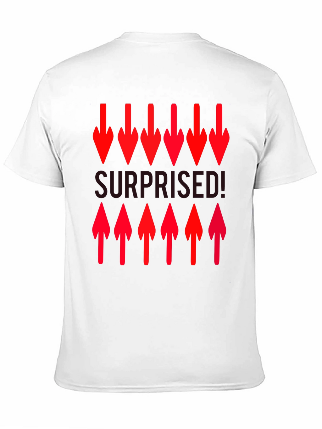Surprised! Graphic Print Crew Neck T-Shirt