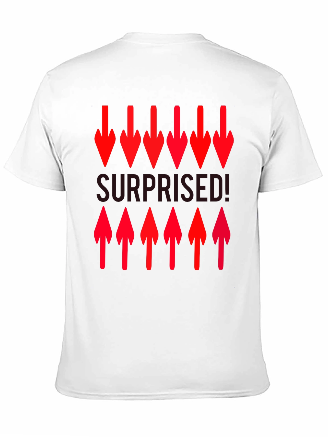 Surprised! Graphic Print Crew Neck T-Shirt