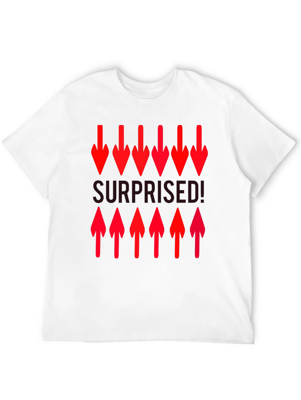 Surprised! Graphic Print Crew Neck T-Shirt