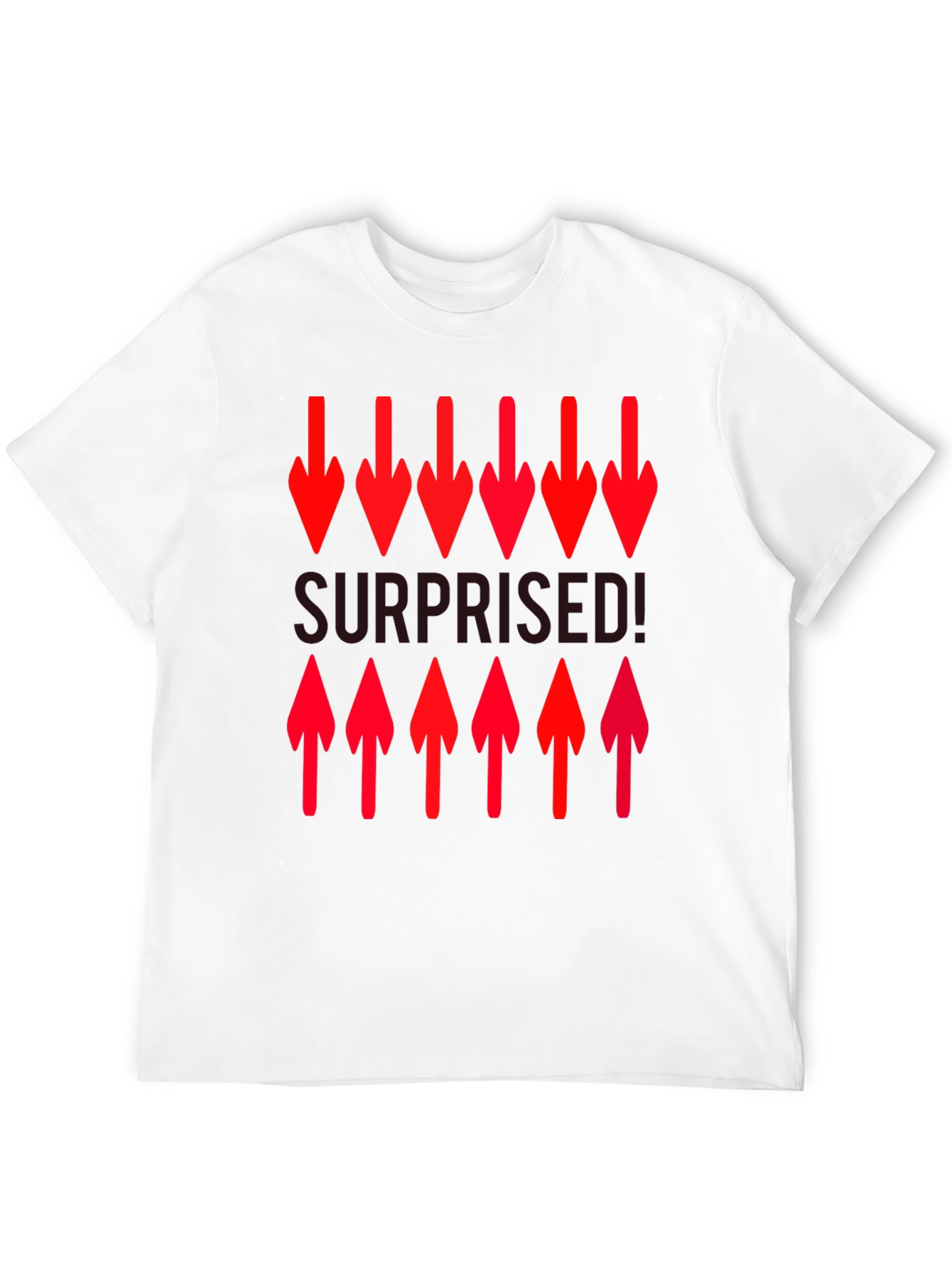 Surprised! Graphic Print Crew Neck T-Shirt