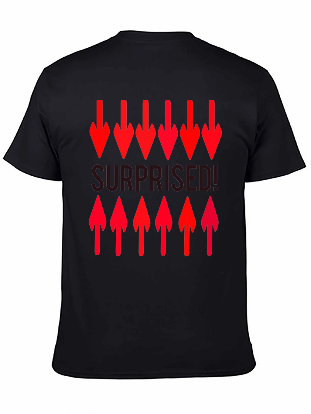 Surprised! Graphic Print Crew Neck T-Shirt
