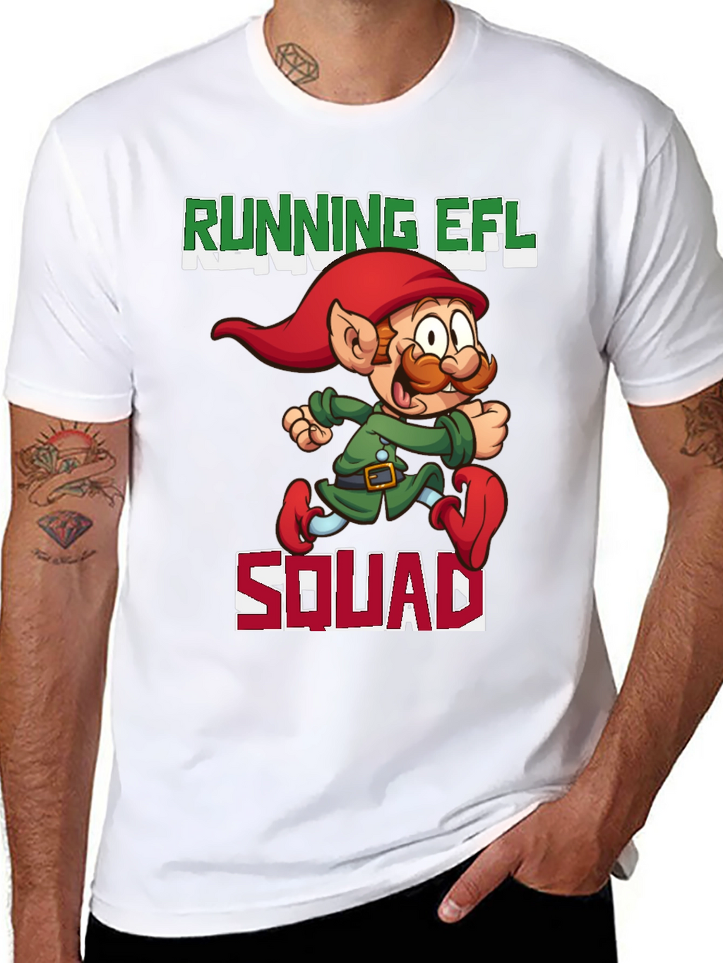 Running Elf Squad T-Shirt - Holiday Fun Run Tee