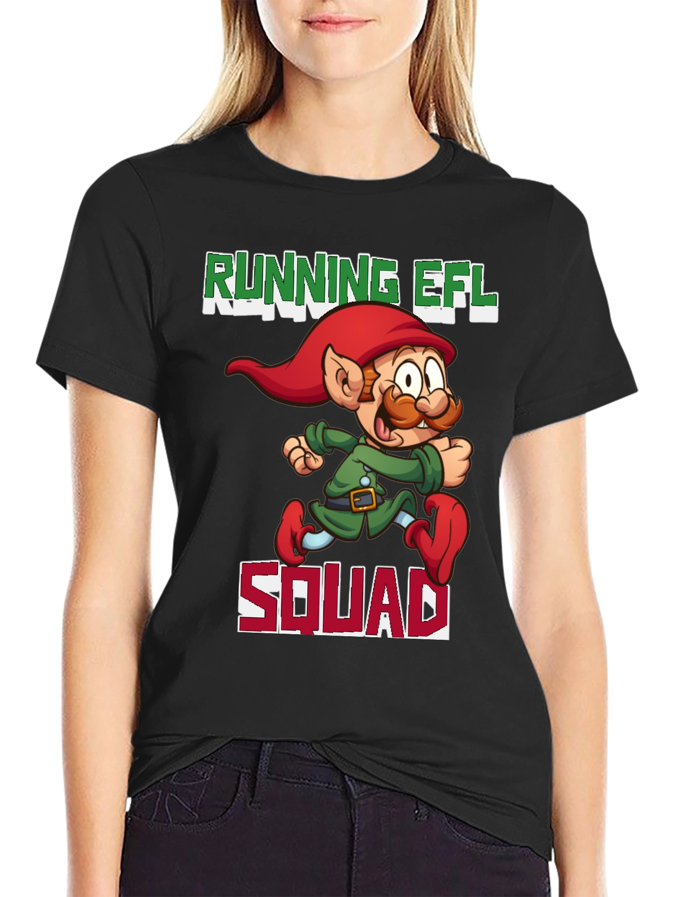 Running Elf Squad T-Shirt - Holiday Fun Run Tee