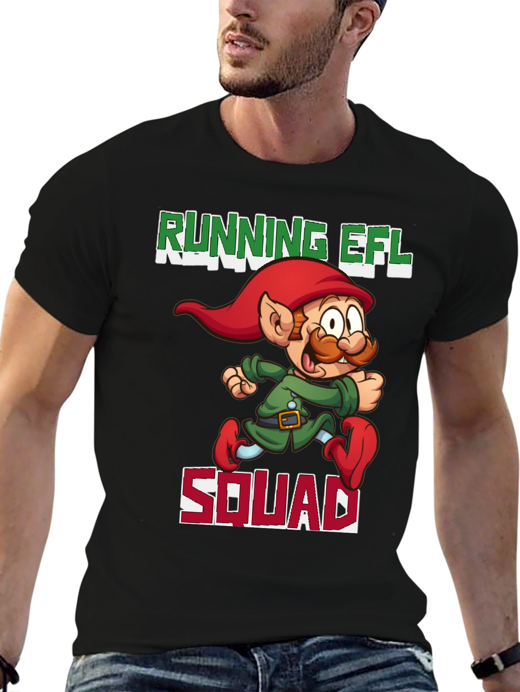 Running Elf Squad T-Shirt - Holiday Fun Run Tee