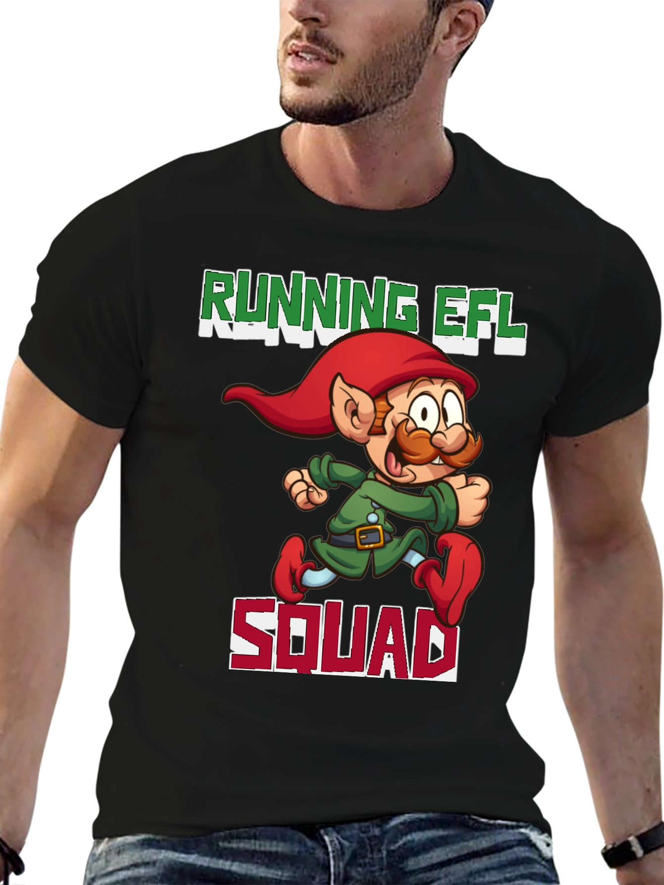 Running Elf Squad T-Shirt - Holiday Fun Run Tee
