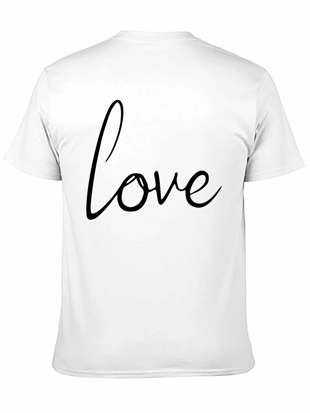 Love Script Black Graphic Tee Shirt