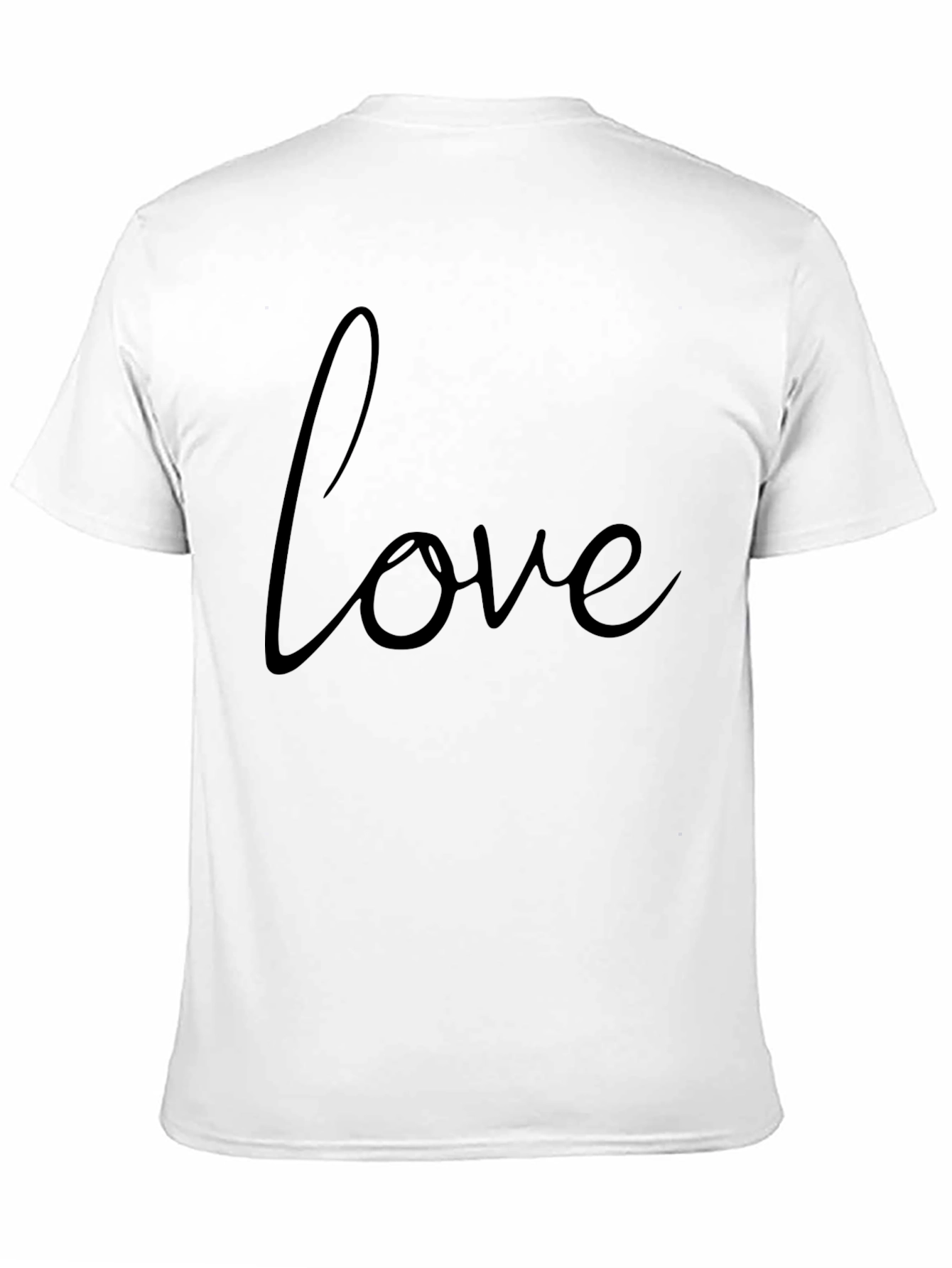 Love Script Black Graphic Tee Shirt