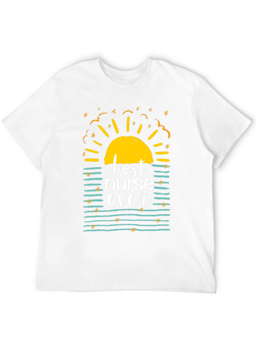 Best Nurse Ever Graphic T-Shirt - Black Casual Tee