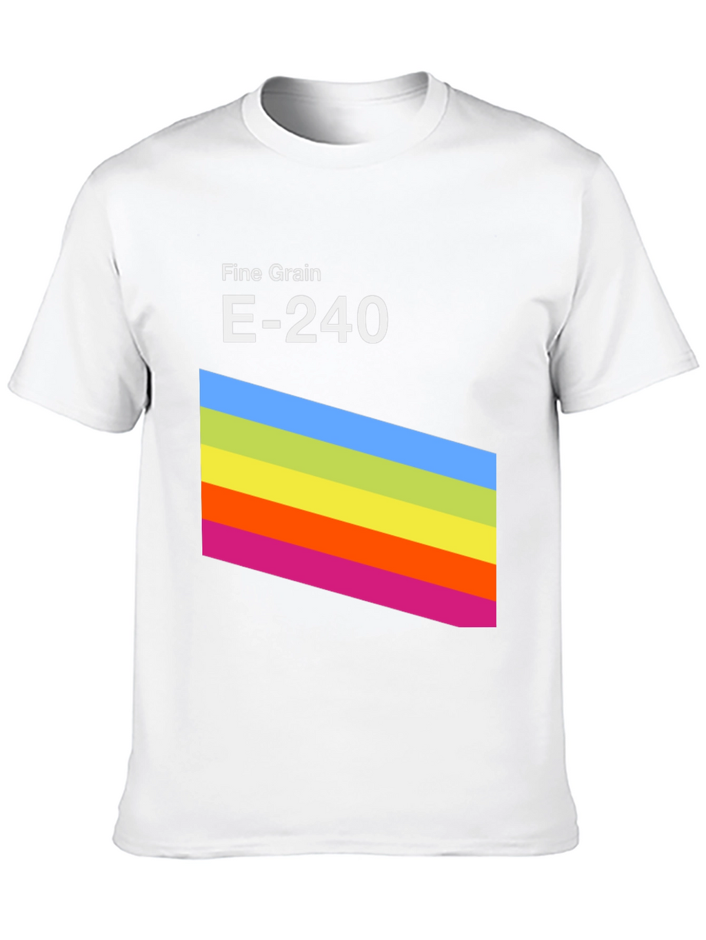 Retro Stripe Graphic Tee - Fine Grain E-240