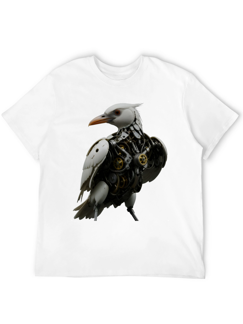 Steampunk Bird Graphic Tee - Unique Design