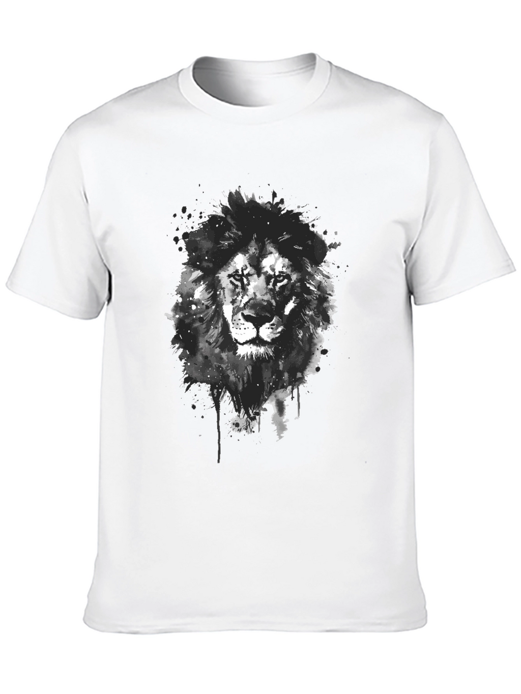 Lion Graphic Print T-Shirt - Modern Style