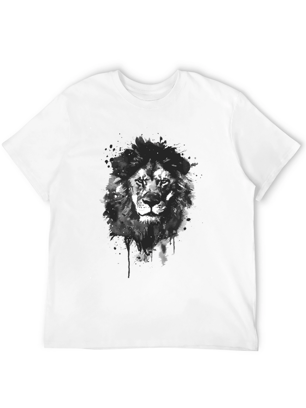 Lion Graphic Print T-Shirt - Modern Style