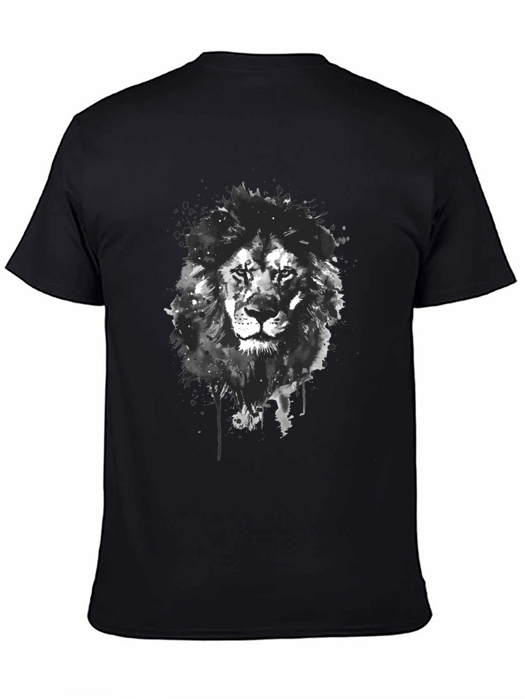 Lion Graphic Print T-Shirt - Modern Style