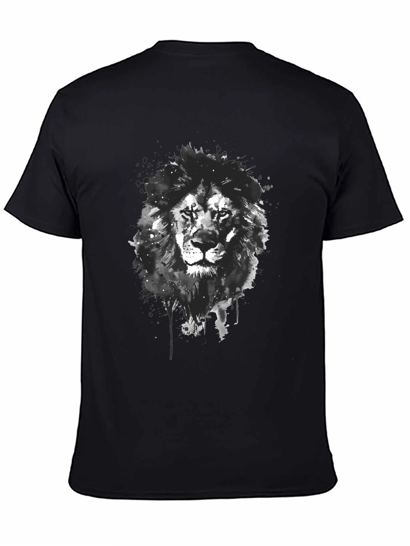 Lion Graphic Print T-Shirt - Modern Style