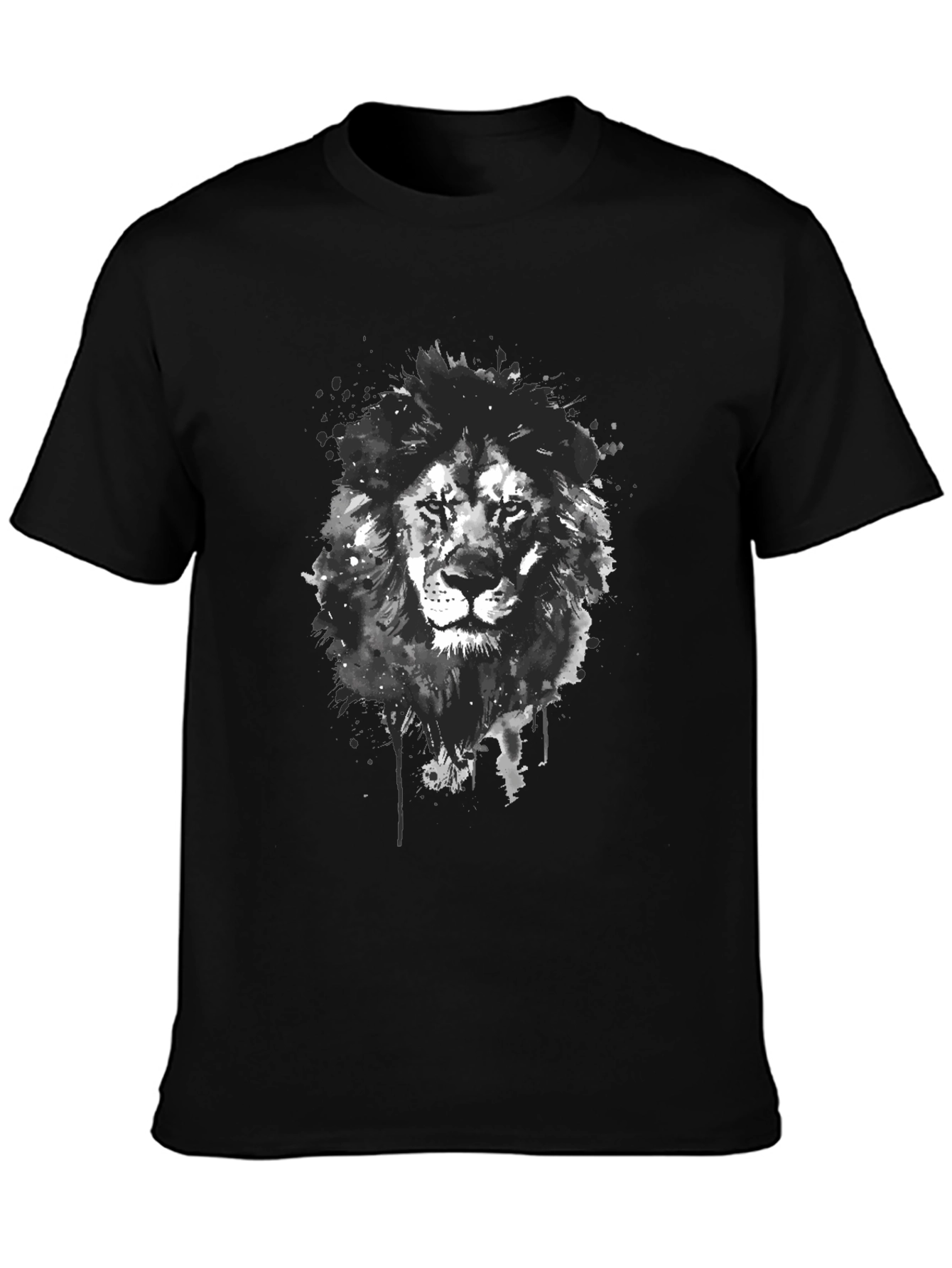 Lion Graphic Print T-Shirt - Modern Style